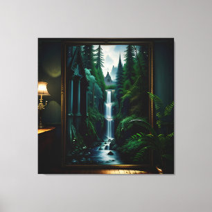 Impressão Em Tela Dentro de Gótica - Sobrecarga Surreal - Cama 2