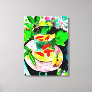 Impressão Em Tela depois de Henri Matisse, The Goldfish, desenho dig