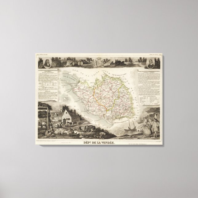 Impressão Em Tela Dept. De La Vendee (Frente)