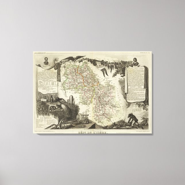 Impressão Em Tela Dept Sobre L'Isere (Frente)