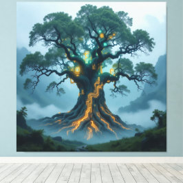 Impressão Em Tela  Der Baum der digitalen Weisheit  