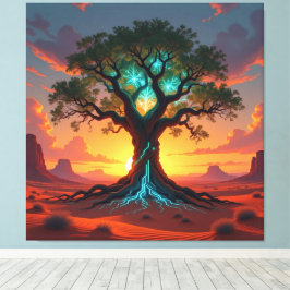 Impressão Em Tela  Der Baum der digitalen Weisheit  