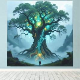 Impressão Em Tela  Der Baum der digitalen Weisheit  