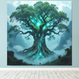Impressão Em Tela  Der Baum der digitalen Weisheit  