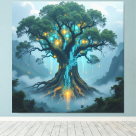 Impressão Em Tela  Der Baum der digitalen Weisheit  