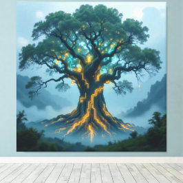Impressão Em Tela  Der Baum der digitalen Weisheit  