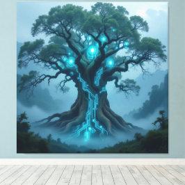 Impressão Em Tela  Der Baum der digitalen Weisheit  