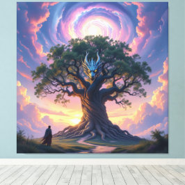 Impressão Em Tela Der Drachenbaum von Eldoria  