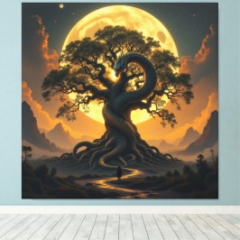 Impressão Em Tela Der Drachenbaum von Eldoria  