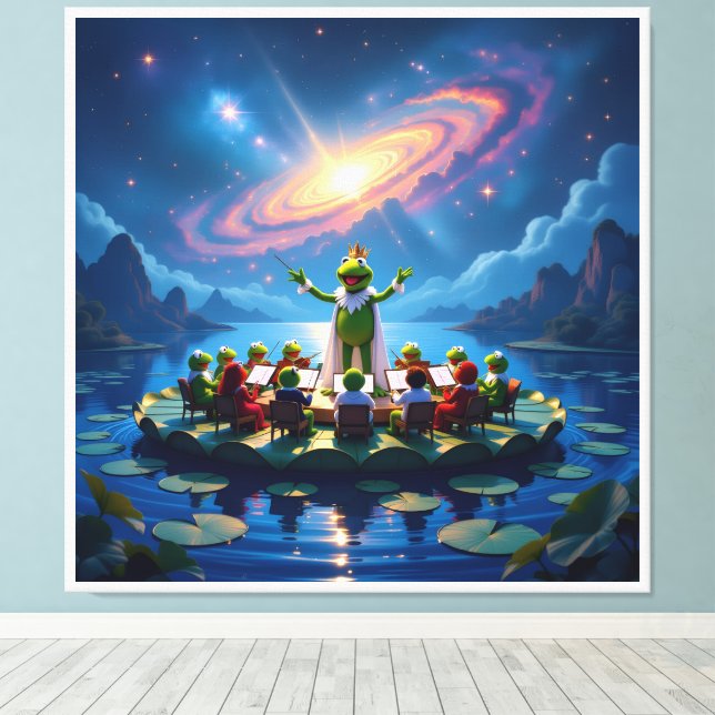 Impressão Em Tela Der Froschkönig dirigiert (Insitu(piso de madeira))