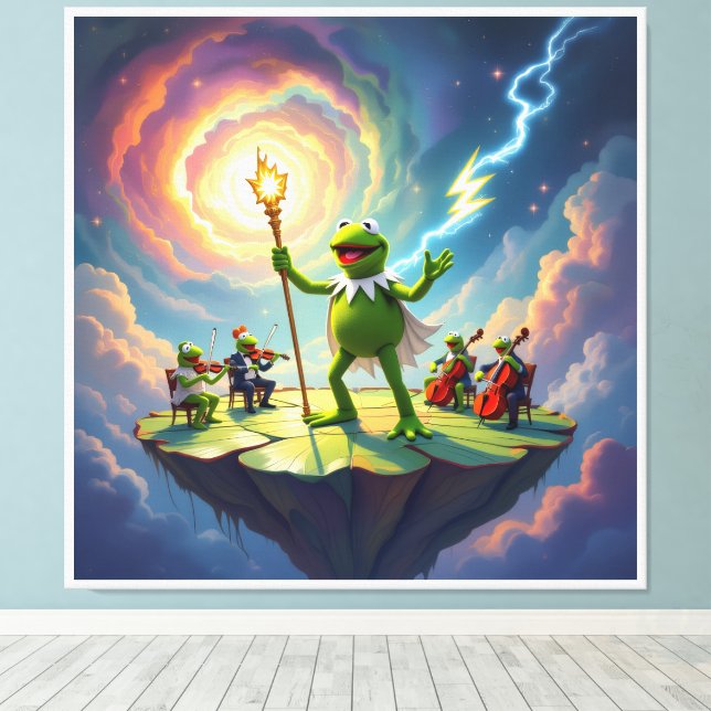 Impressão Em Tela Der Froschkönig dirigiert (Insitu(piso de madeira))