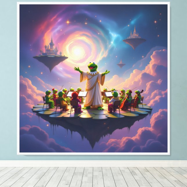 Impressão Em Tela Der Froschkönig dirigiert (Insitu(piso de madeira))