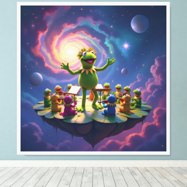 Impressão Em Tela Der Froschkönig dirigiert (Insitu(piso de madeira))