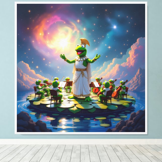 Impressão Em Tela Der Froschkönig dirigiert (Insitu(piso de madeira))