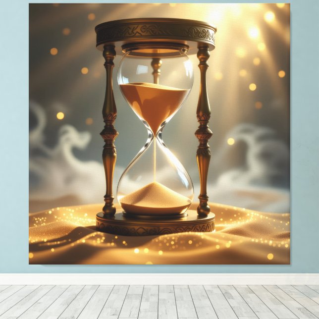 Impressão Em Tela „Der goldene Fluss der Zeit“ (Insitu(piso de madeira))