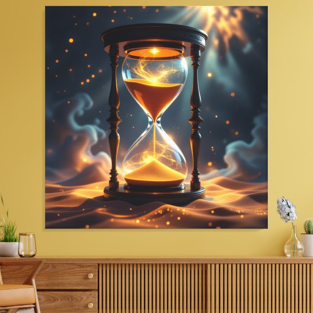 Impressão Em Tela „Der goldene Fluss der Zeit“ (Insitu(Sala de estar))