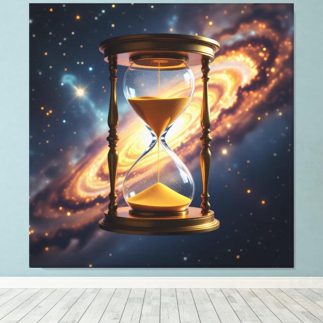 Impressão Em Tela „Der goldene Fluss der Zeit“ (Insitu(piso de madeira))