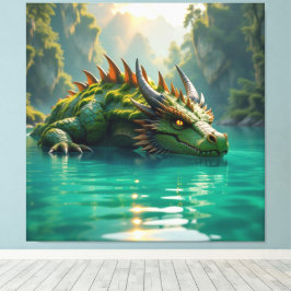 Impressão Em Tela  Der Smaragd-Koloss des Sees  