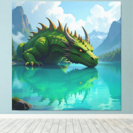 Impressão Em Tela Der Smaragd-Koloss des Sees  