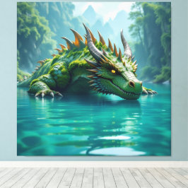 Impressão Em Tela  Der Smaragd-Koloss des Sees  