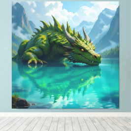 Impressão Em Tela  Der Smaragd-Koloss des Sees  