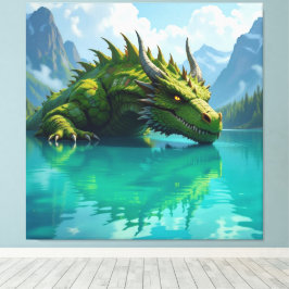 Impressão Em Tela  Der Smaragd-Koloss des Sees  