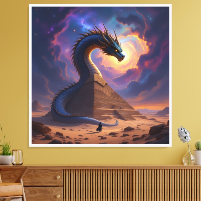 Impressão Em Tela Der Torwächter der Pyramide (Insitu(Sala de estar))