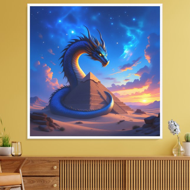 Impressão Em Tela Der Torwächter der Pyramide (Insitu(Sala de estar))