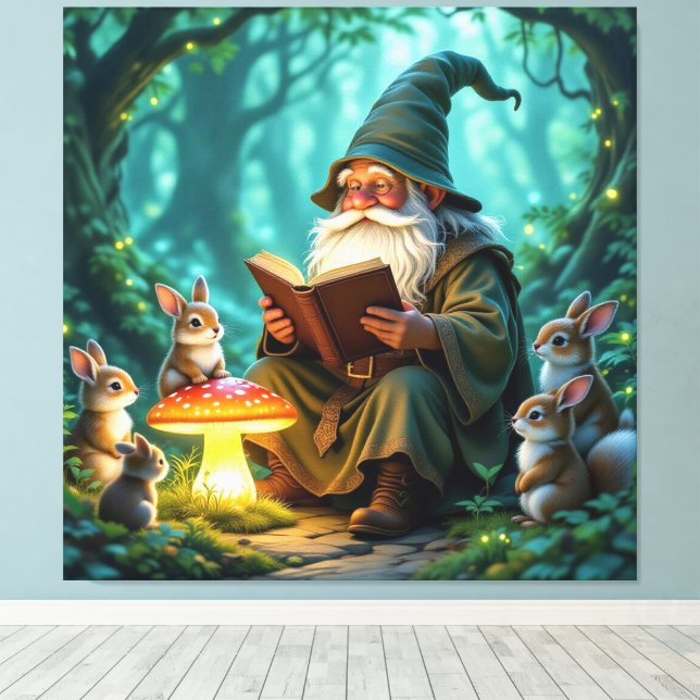 Impressão Em Tela „Der Zauberwald-Erzähler“ (Insitu(piso de madeira))