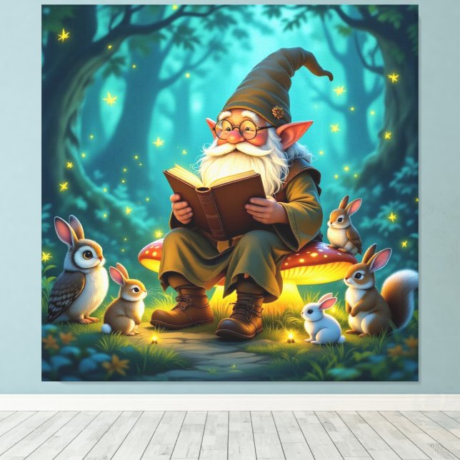 Impressão Em Tela „Der Zauberwald-Erzähler“ (Insitu(piso de madeira))