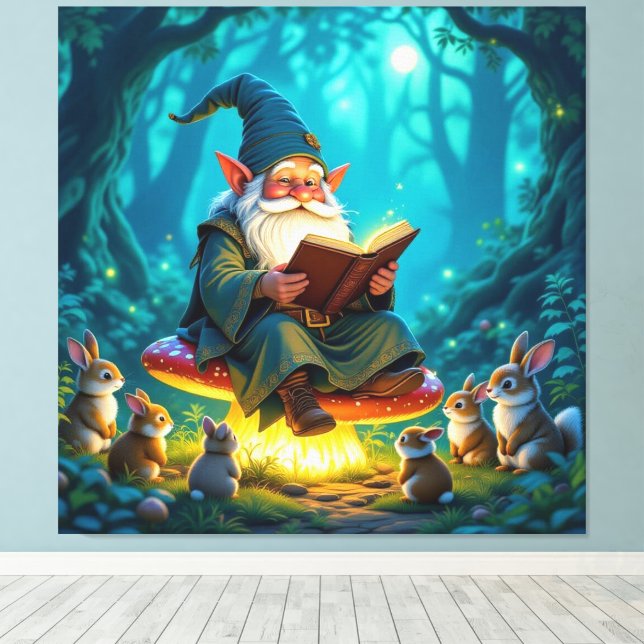 Impressão Em Tela „Der Zauberwald-Erzähler“ (Insitu(piso de madeira))