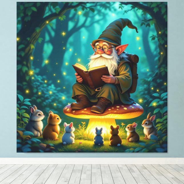 Impressão Em Tela „Der Zauberwald-Erzähler“ (Insitu(piso de madeira))