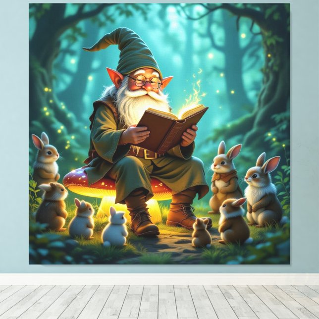 Impressão Em Tela „Der Zauberwald-Erzähler“ (Insitu(piso de madeira))