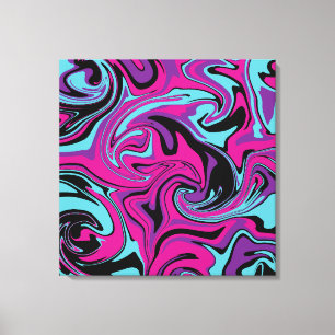 Impressão Em Tela Derramar - Travesseiro decorativo rosa, púrpura, a
