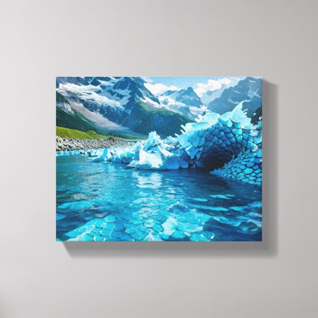 Impressão Em Tela "Derretendo a Crise do Gelo" (Frente)