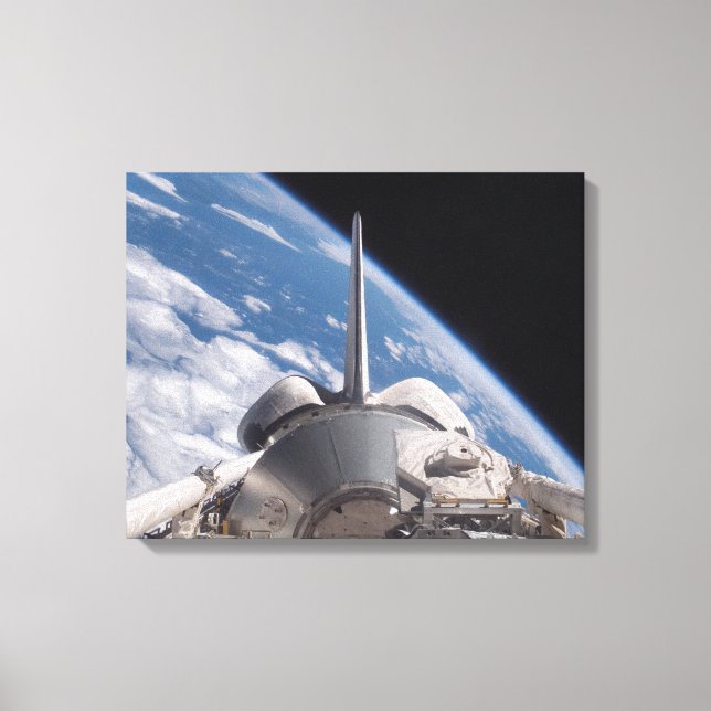 Impressão Em Tela Descoberta do Shuttle do Espaço recuada pela Terra (Frente)