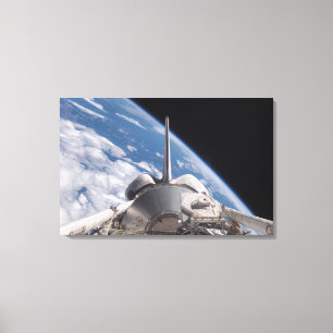Impressão Em Tela Descoberta do vaivém espacial backdropped pela