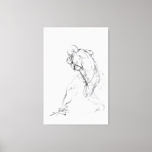 Impressão Em Tela Desenho abstrato em movimento -