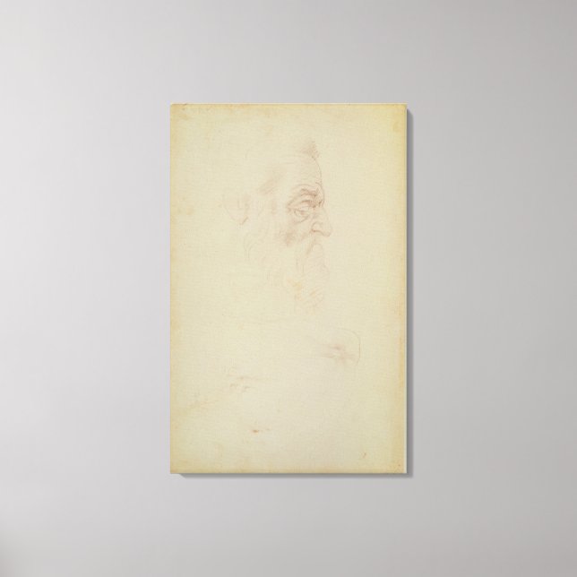 Impressão Em Tela Desenho da cabeça masculina e duas pernas (Frente)