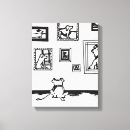 Impressão Em Tela Desenho da Melhor Linha de Cachorro por Desenhos S