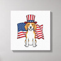 Desenho de Gravura Vintage de Cachorro Beagle Patr