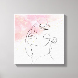 Impressão Em Tela Desenho de linha Desenho de mulher Desenho de pare