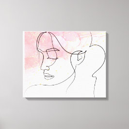 Impressão Em Tela Desenho de linha Desenho de mulher Desenho de pare