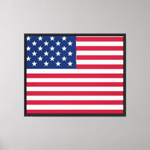 Impressão Em Tela Desenho de Orgulho da Bandeira Americana dos EUA