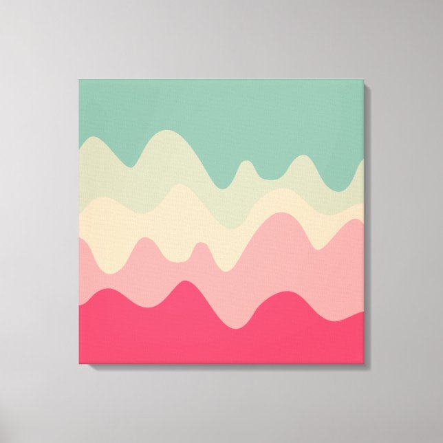 Impressão Em Tela Desenho de som 04 (Frente)