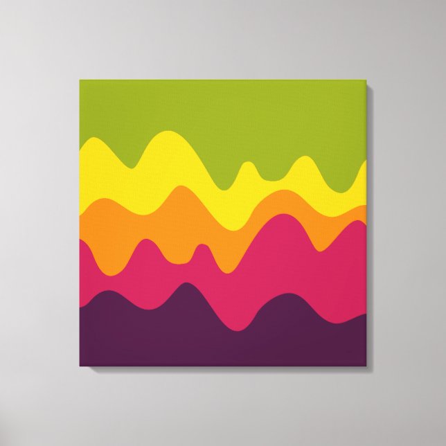 Impressão Em Tela Desenho de som 05 (Frente)