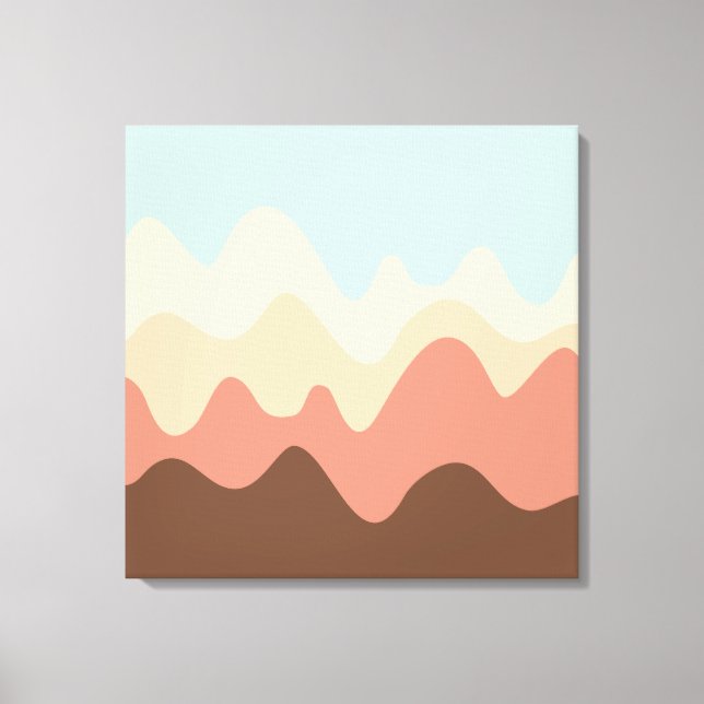 Impressão Em Tela Desenho de som 06 (Frente)