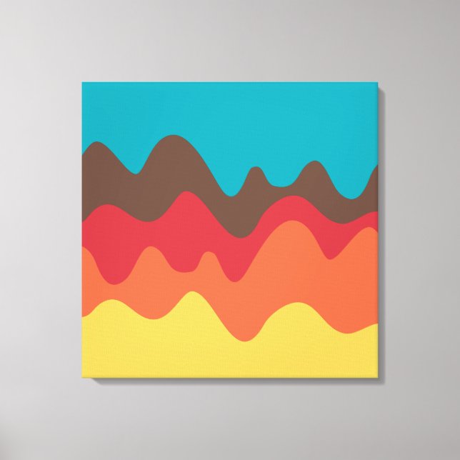 Impressão Em Tela Desenho de som 08 (Frente)