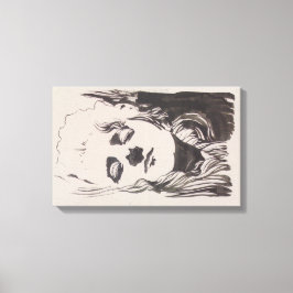 Impressão Em Tela Desenho de uma mulher de "Ver Sacrum" (Moser)