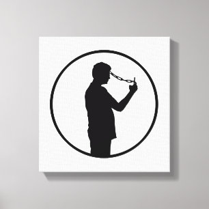 Impressão Em Tela Desenho do conceito do Vício de telefone celular